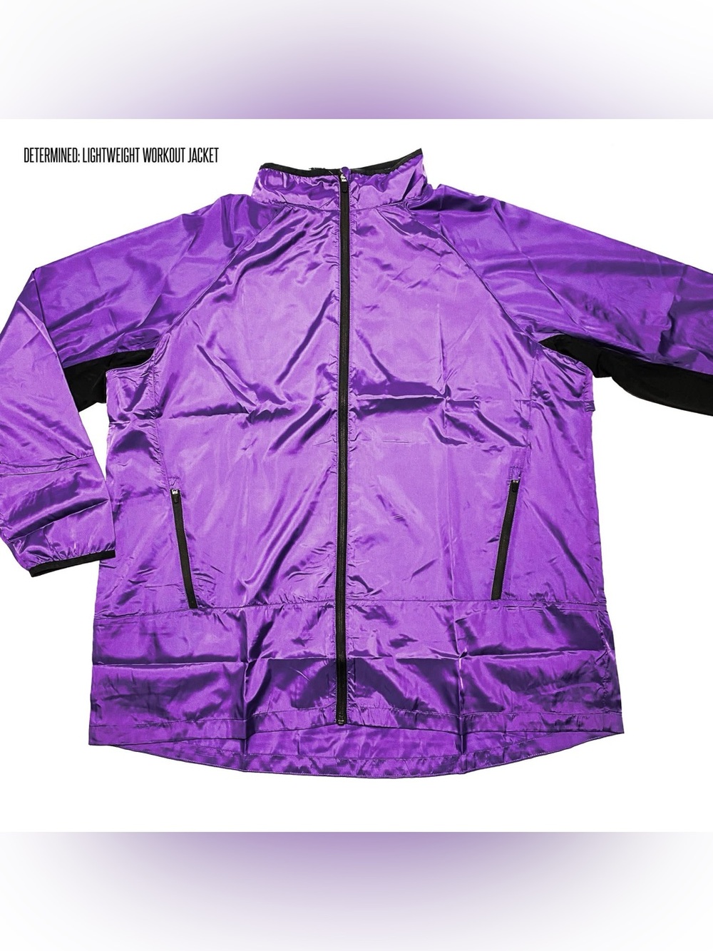 LuLaRoe Purple Lightweight DETERMINED Workout Jacket